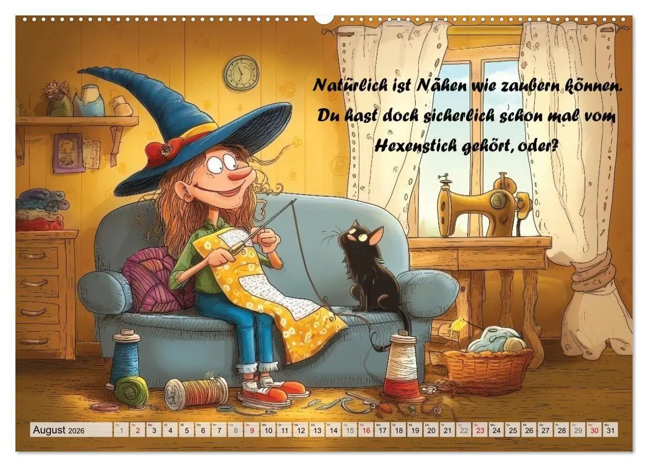 Bild: 9783516654820 | Fröhlich eingefädelt (Wandkalender 2026 DIN A2 quer), CALVENDO...
