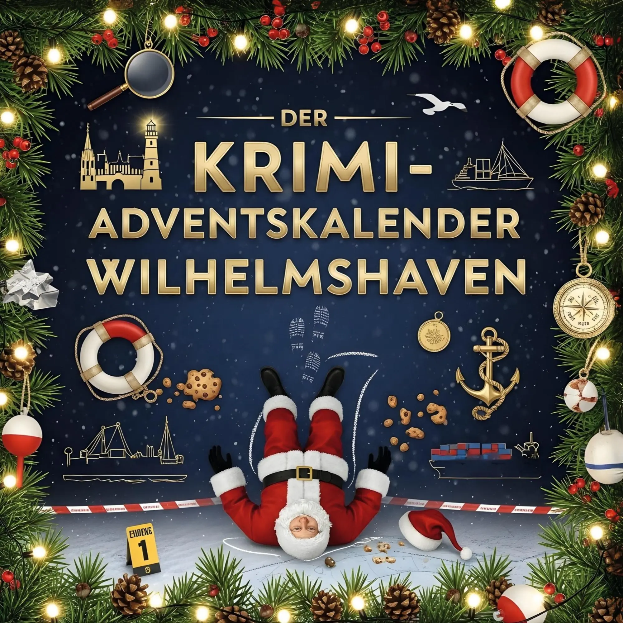 Cover: 9783695304820 | Der Krimi-Adventskalender Wilhelmshaven | Mordsverdächtig in 24 Akten