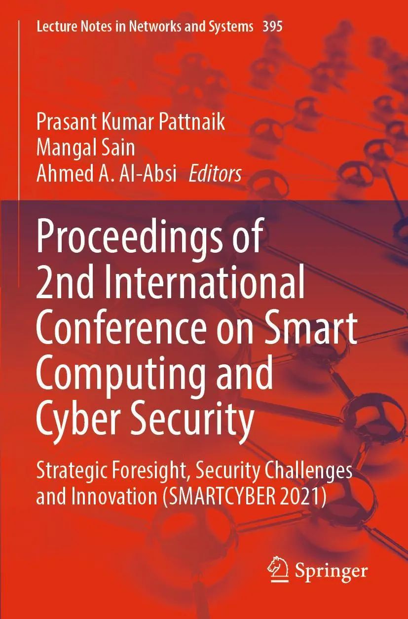 Cover: 9789811694820 | Proceedings of 2nd International Conference on Smart Computing and...