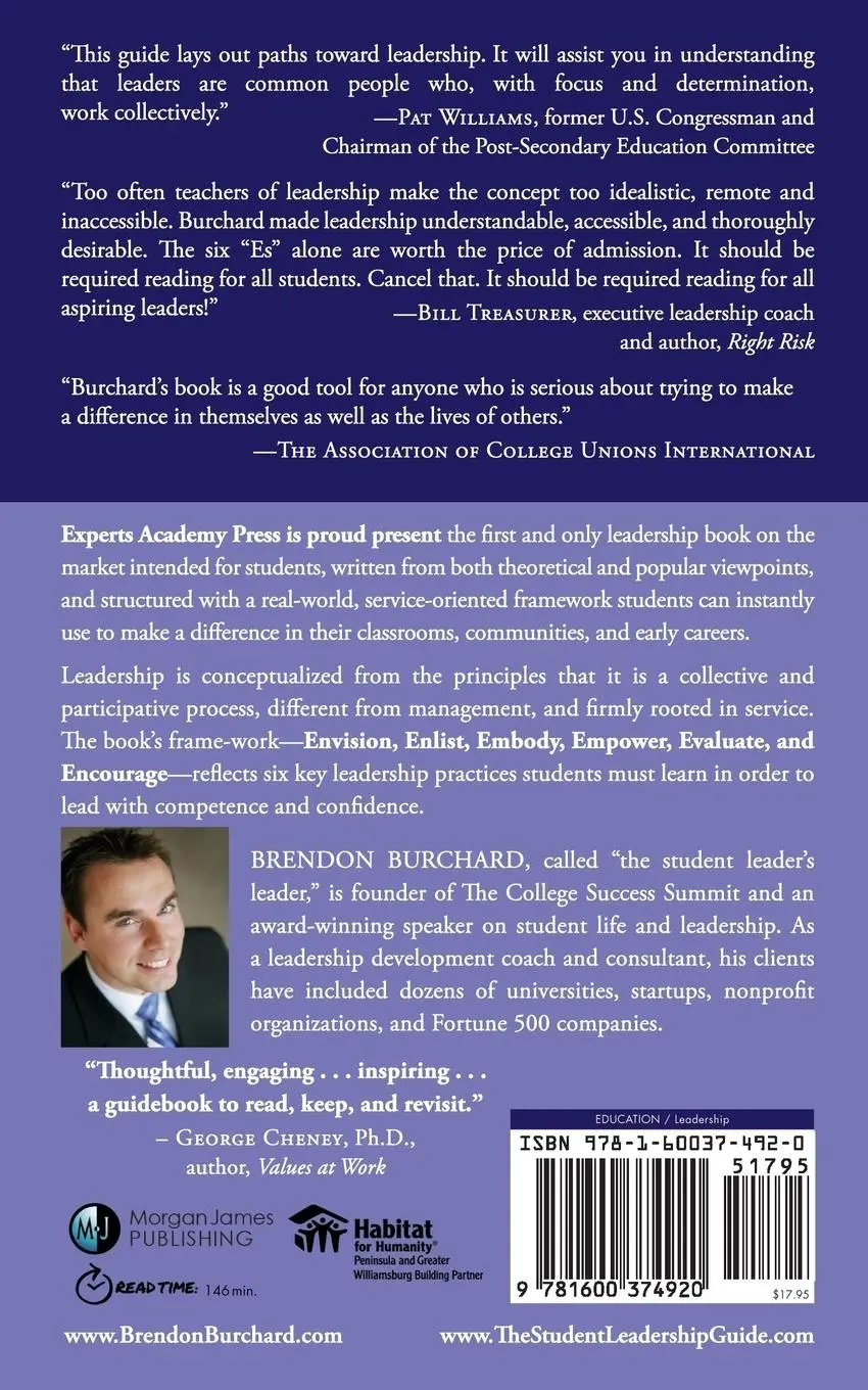 Rückseite: 9781600374920 | The Student Leadership Guide | Brendon Burchard | Taschenbuch | 2008