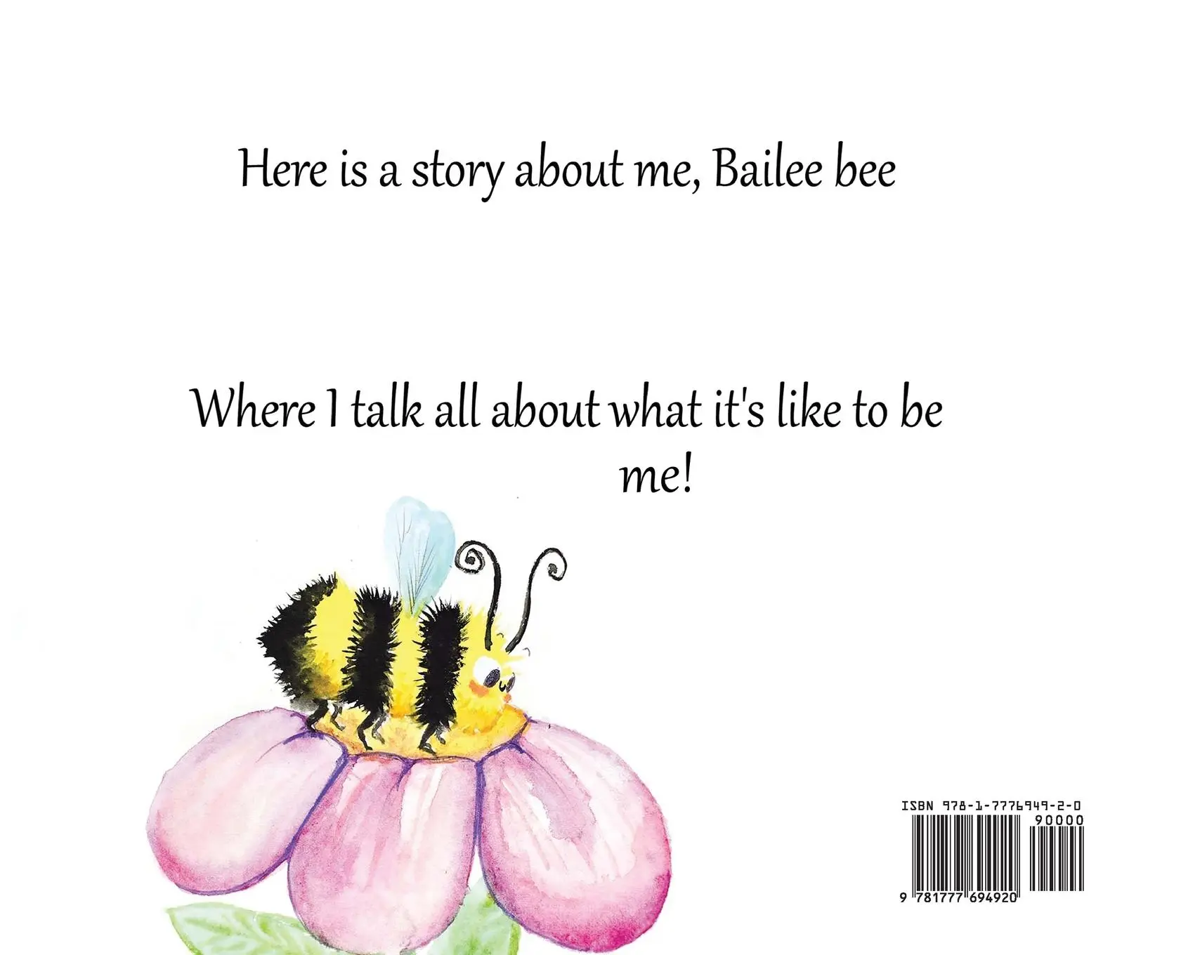 Rückseite: 9781777694920 | Bailee the Bumblebee | Karen Benedict | Buch | Englisch | 2021