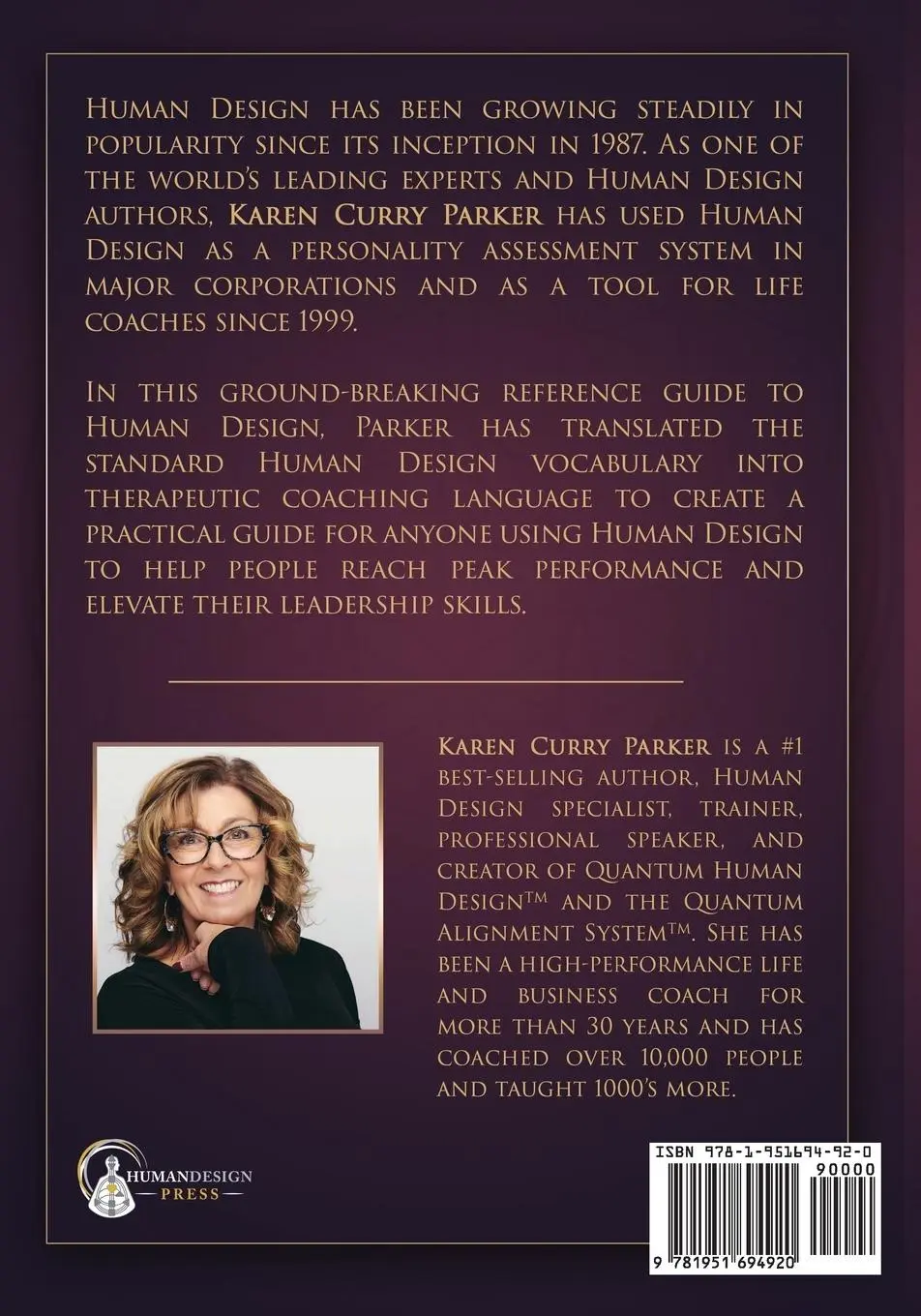 Rückseite: 9781951694920 | The Encyclopedia of Quantum Human Design(tm) | Karen Curry Parker