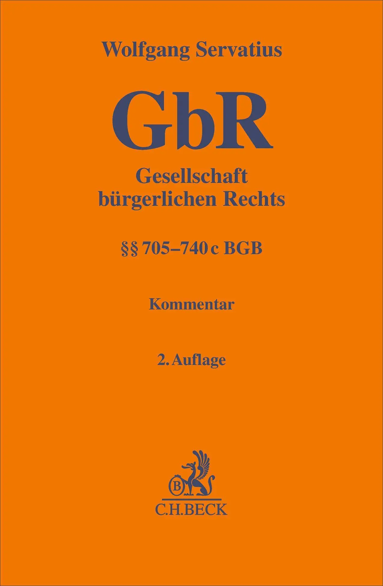 Cover: 9783406824920 | Gesellschaft bürgerlichen Rechts. GbR | §§ 705-740c BGB. Kommentar