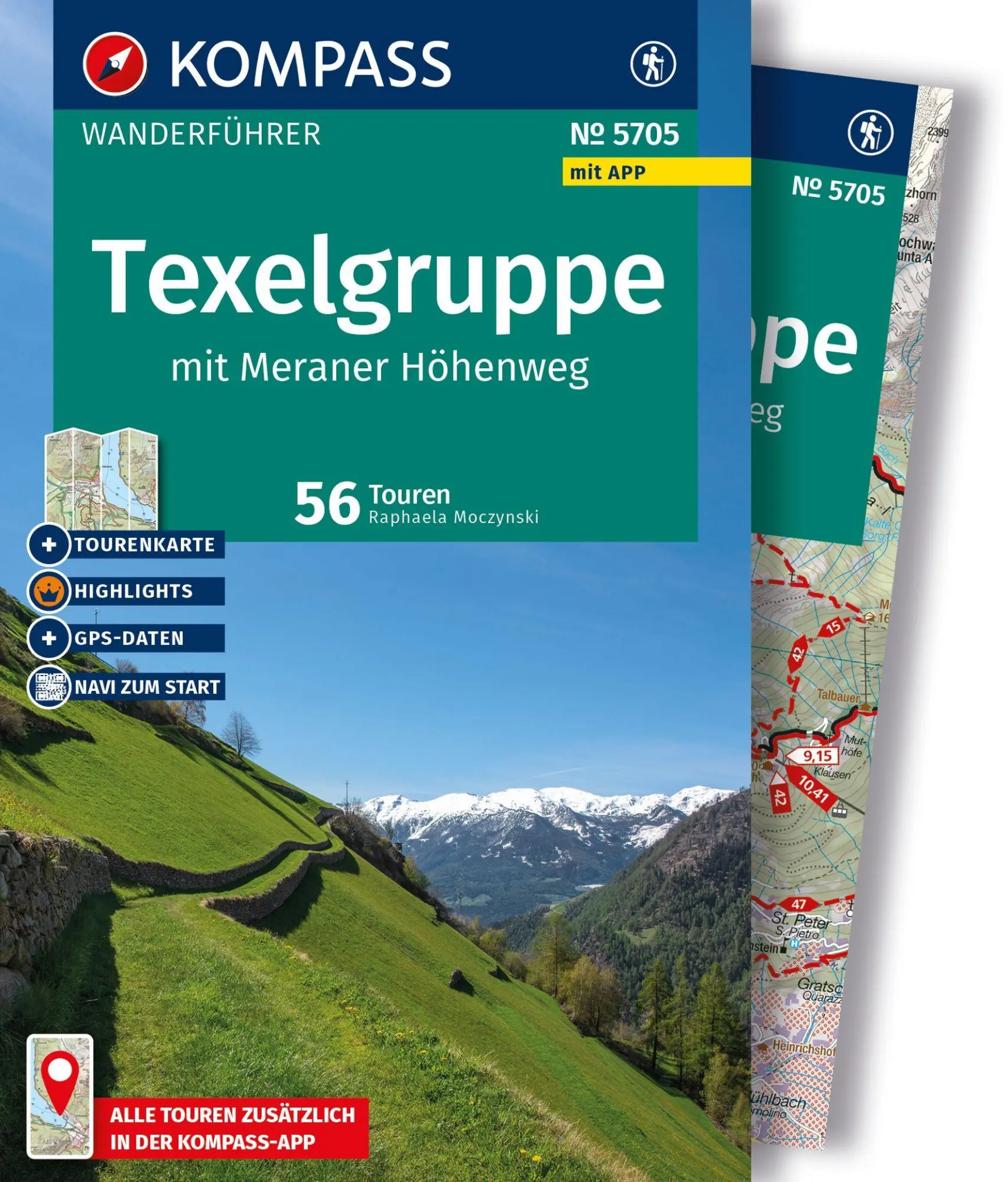 Cover: 9783991544920 | KOMPASS Wanderführer Texelgruppe mit Meraner Höhenweg, 56 Touren...