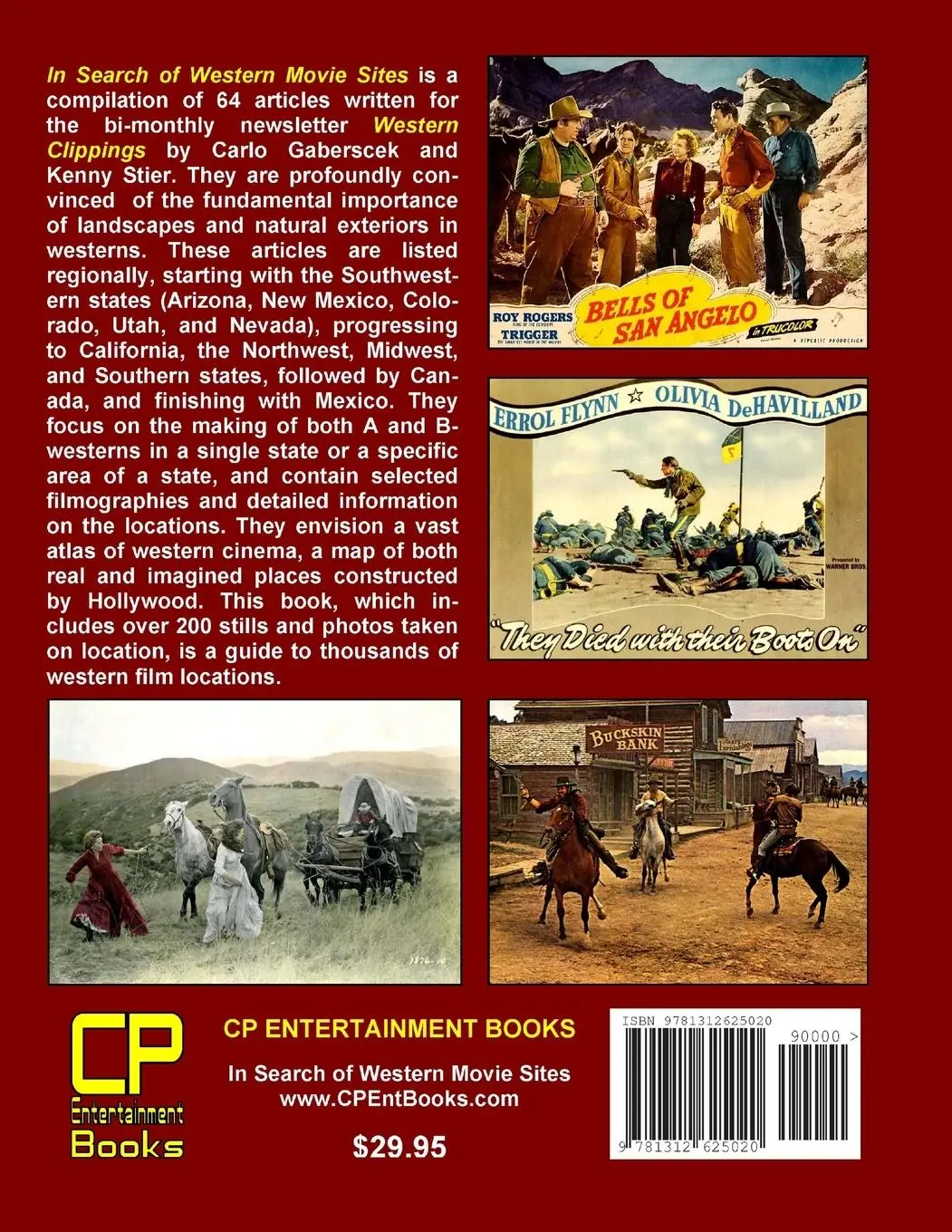 Rückseite: 9781312625020 | In Search of Western Movie Sites | Carlo Gaberscek (u. a.) | Buch