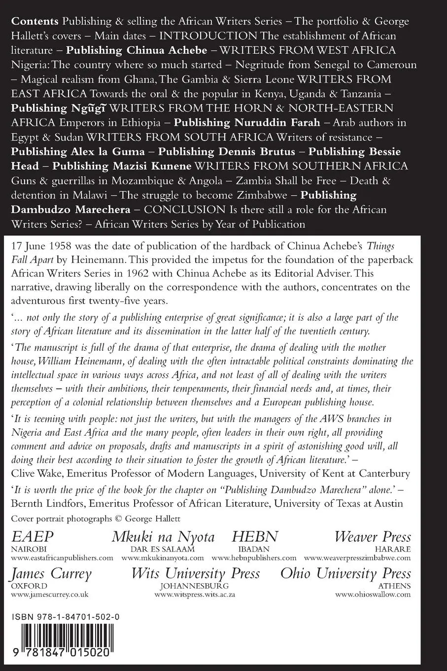 Rückseite: 9781847015020 | Africa Writes Back | James Currey | Taschenbuch | Englisch | 2009