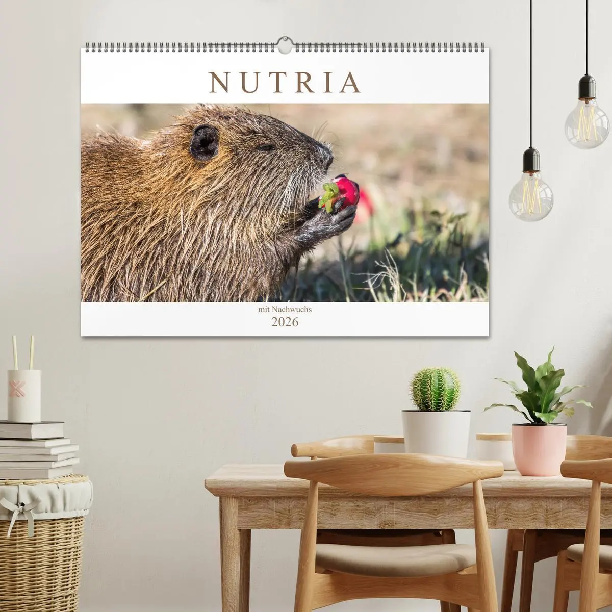 Bild: 9783457825020 | NUTRIA mit Nachwuchs (Wandkalender 2026 DIN A2 quer), CALVENDO...