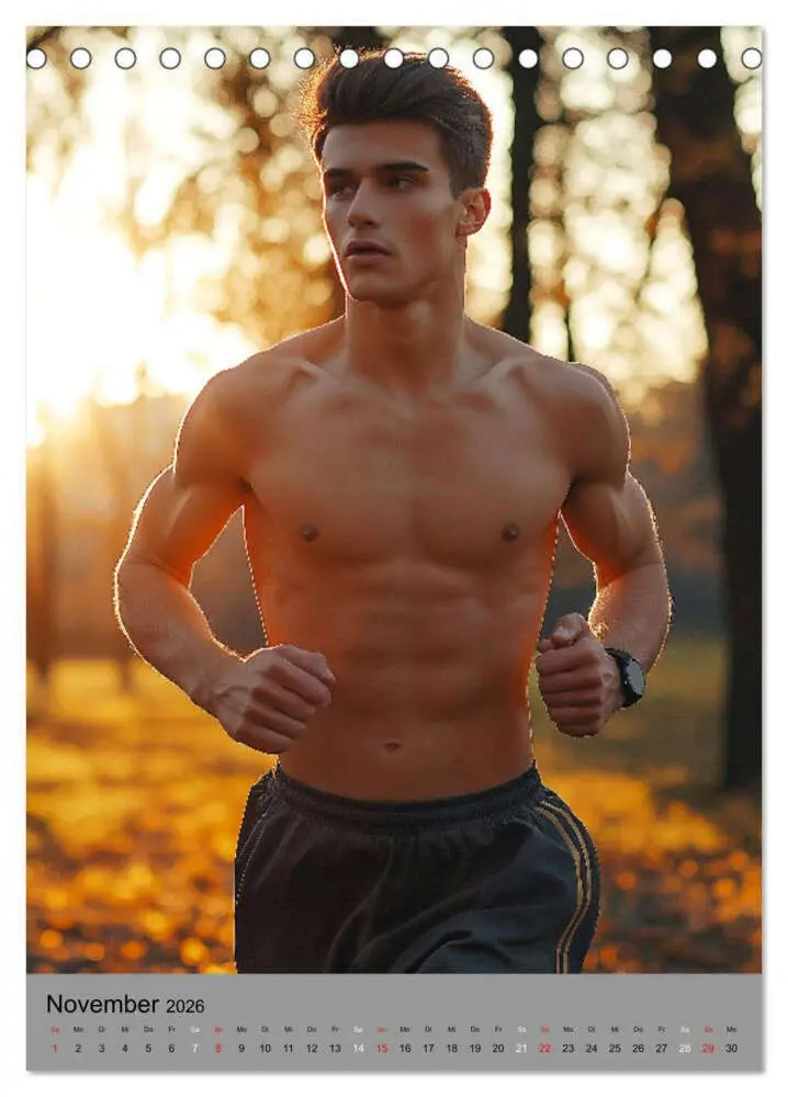 Bild: 9783516605020 | HEISSE TYPEN - Junge sexy Männer in Bestform (Tischkalender 2026...