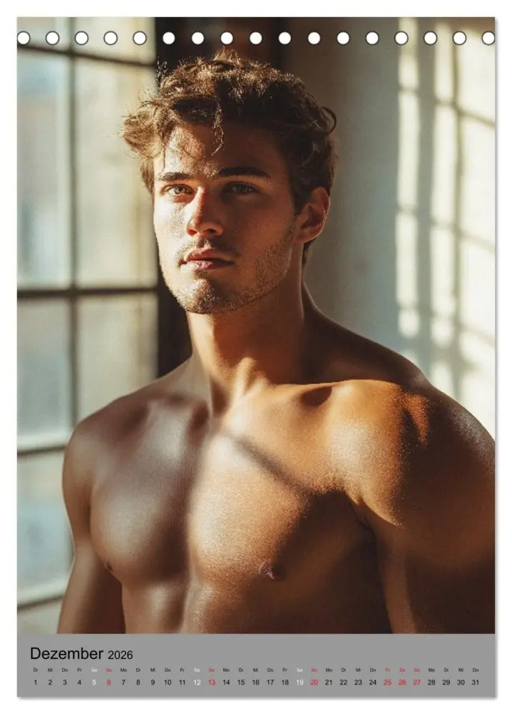 Bild: 9783516605020 | HEISSE TYPEN - Junge sexy Männer in Bestform (Tischkalender 2026...