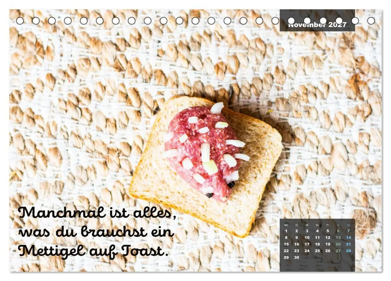 Bild: 9783569485020 | Mettkalender - Mettigel Edition (Tischkalender 2027 DIN A5 quer),...