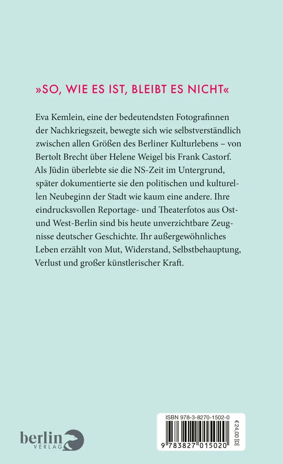Rückseite: 9783827015020 | Sie verlieh dem Augenblick Dauer | Erica Fischer (u. a.) | Buch | 2026