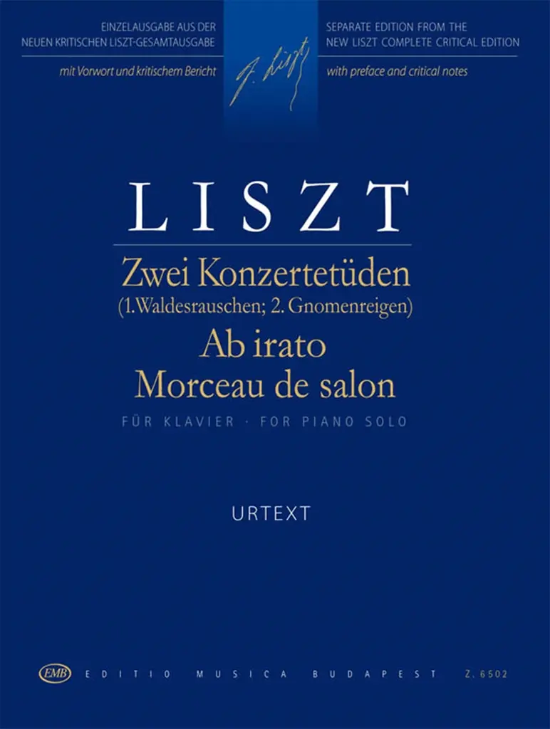 Cover: 9790080065020 | 2 Concert Studies, Ab irato, Morceau de salon | Franz Liszt | Buch