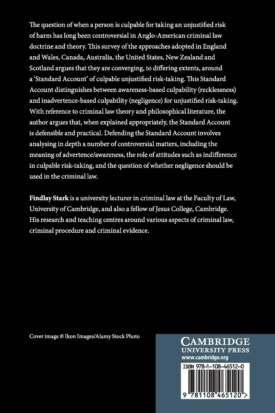 Rückseite: 9781108465120 | Culpable Carelessness | Findlay Stark | Taschenbuch | Englisch | 2018
