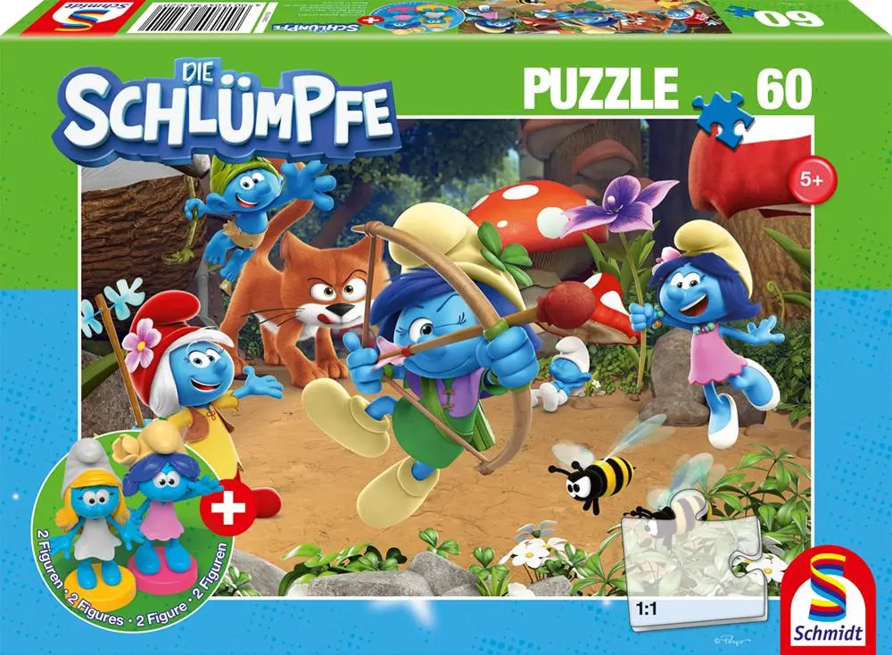 Cover: 4001504565220 | Azrael in Schlumpfhausen, 60 Teile, mit Add-on (2 Figuren) | Spiel