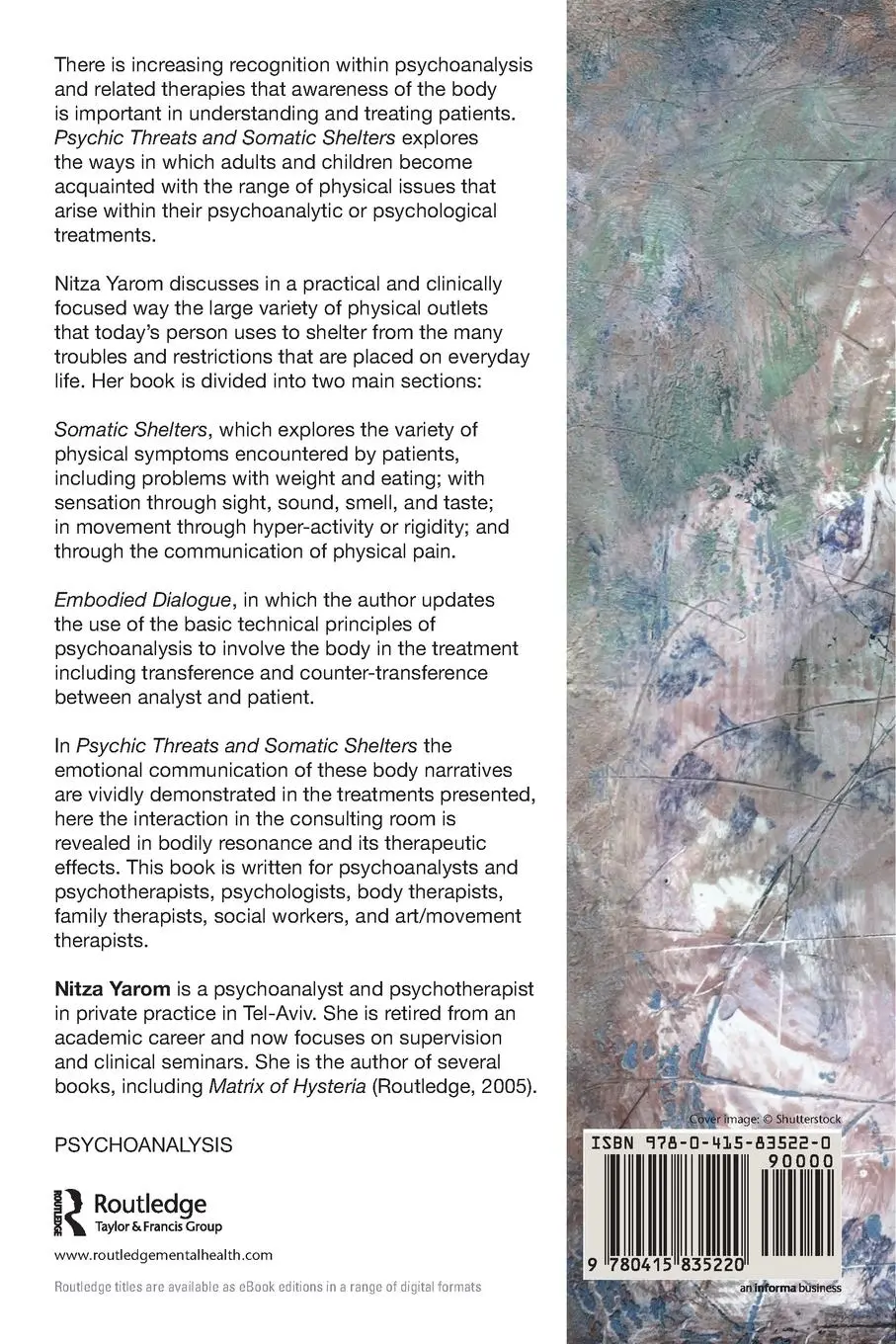 Rückseite: 9780415835220 | Psychic Threats and Somatic Shelters | Nitza Yarom | Taschenbuch