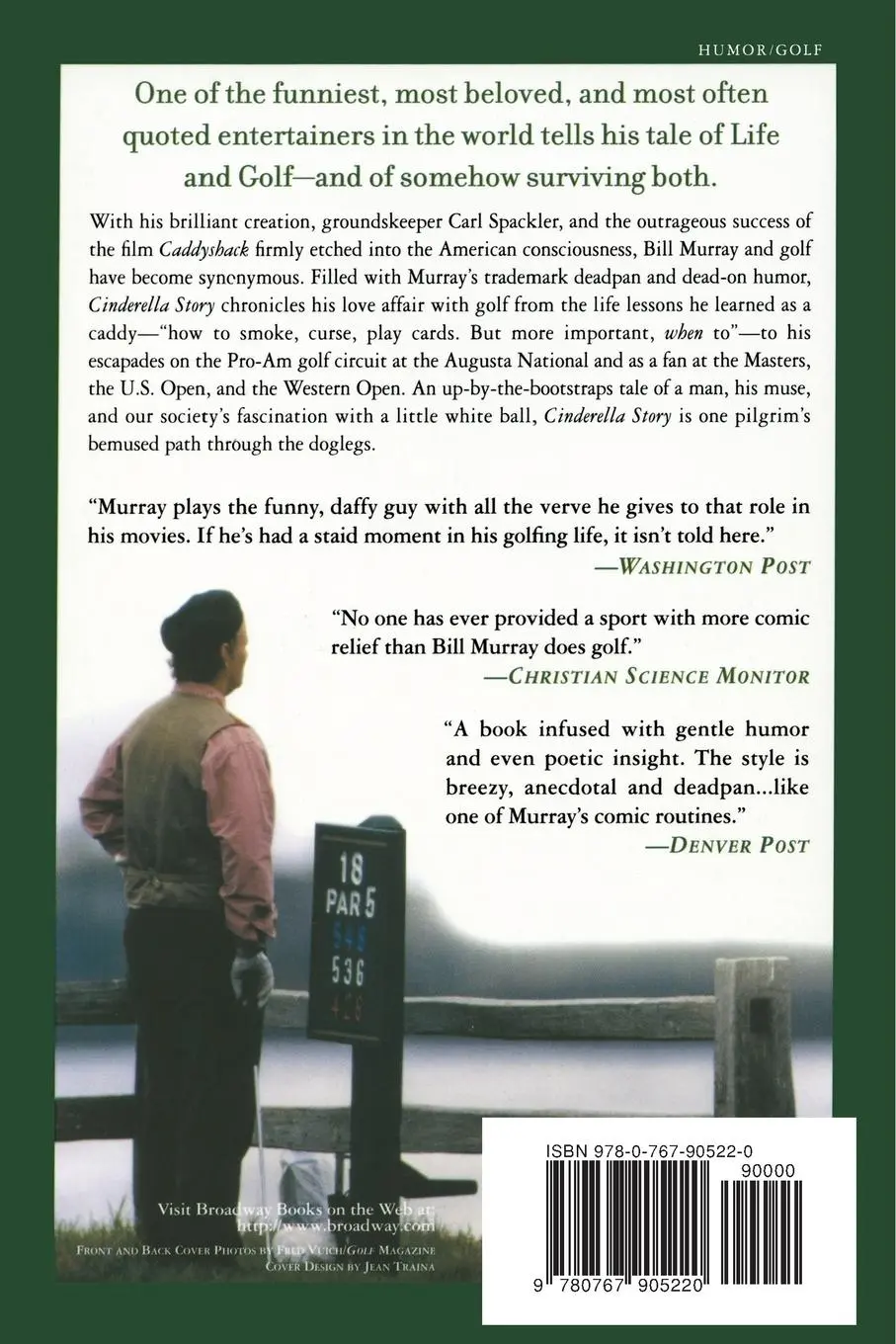 Rückseite: 9780767905220 | Cinderella Story | My Life in Golf | Bill Murray (u. a.) | Taschenbuch