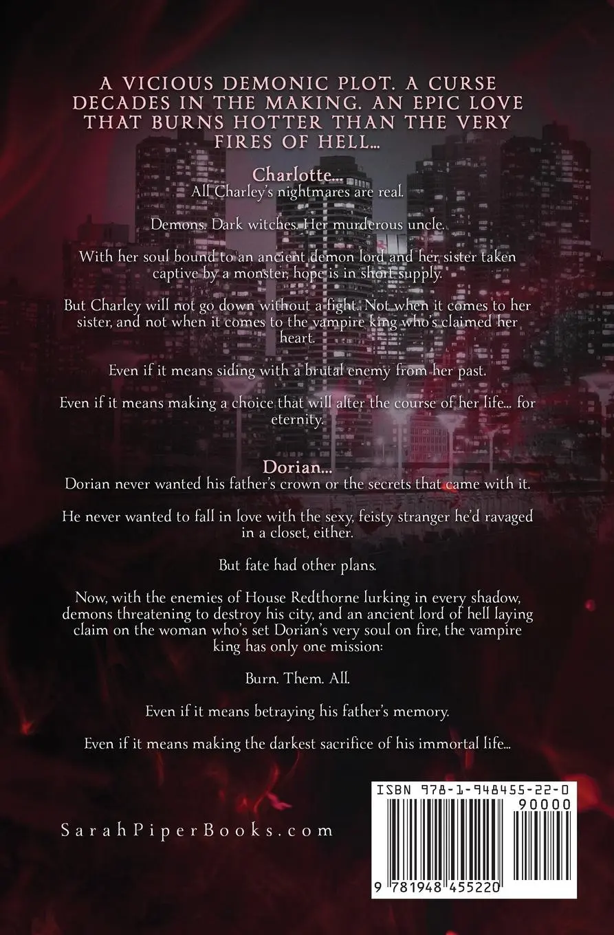 Rückseite: 9781948455220 | Dark Obsession | A Vampire Romance | Sarah Piper | Taschenbuch | 2020