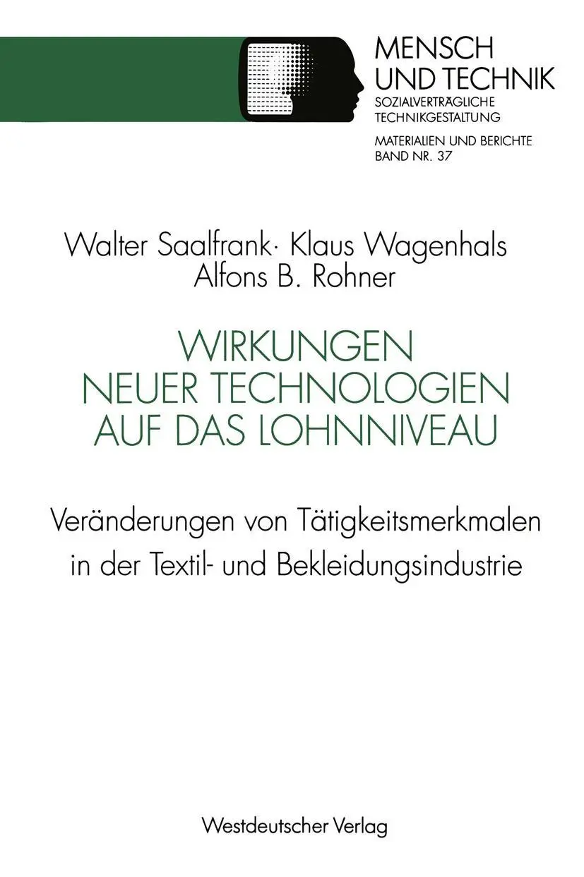 Cover: 9783531125220 | Wirkungen neuer Technologien auf das Lohnniveau | Wagenhals (u. a.)