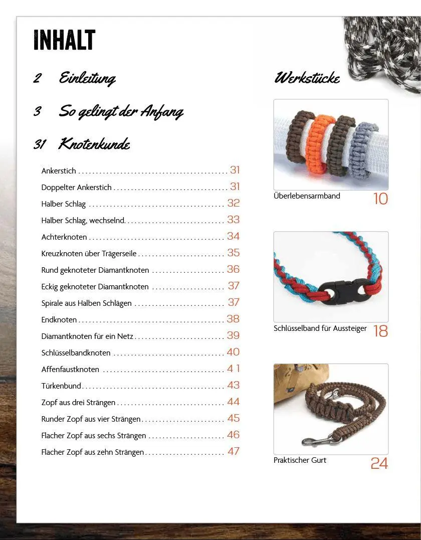 Bild: 9783702015220 | Paracord - 30 praktische Projekte | Outdoor | Joel Hooks | Taschenbuch