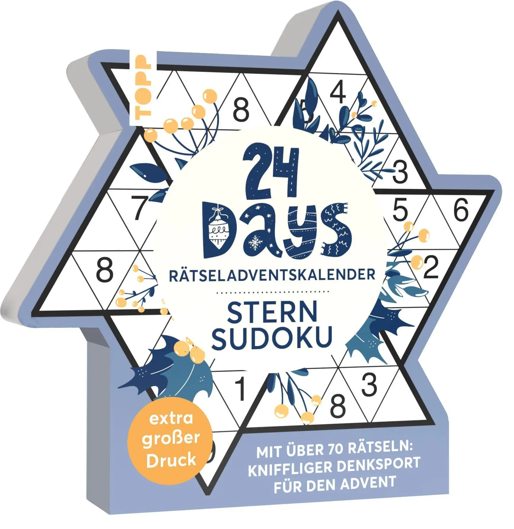 Cover: 9783735855220 | 24 DAYS RÄTSELADVENTSKALENDER - Sternsudoku | Frechverlag | Buch