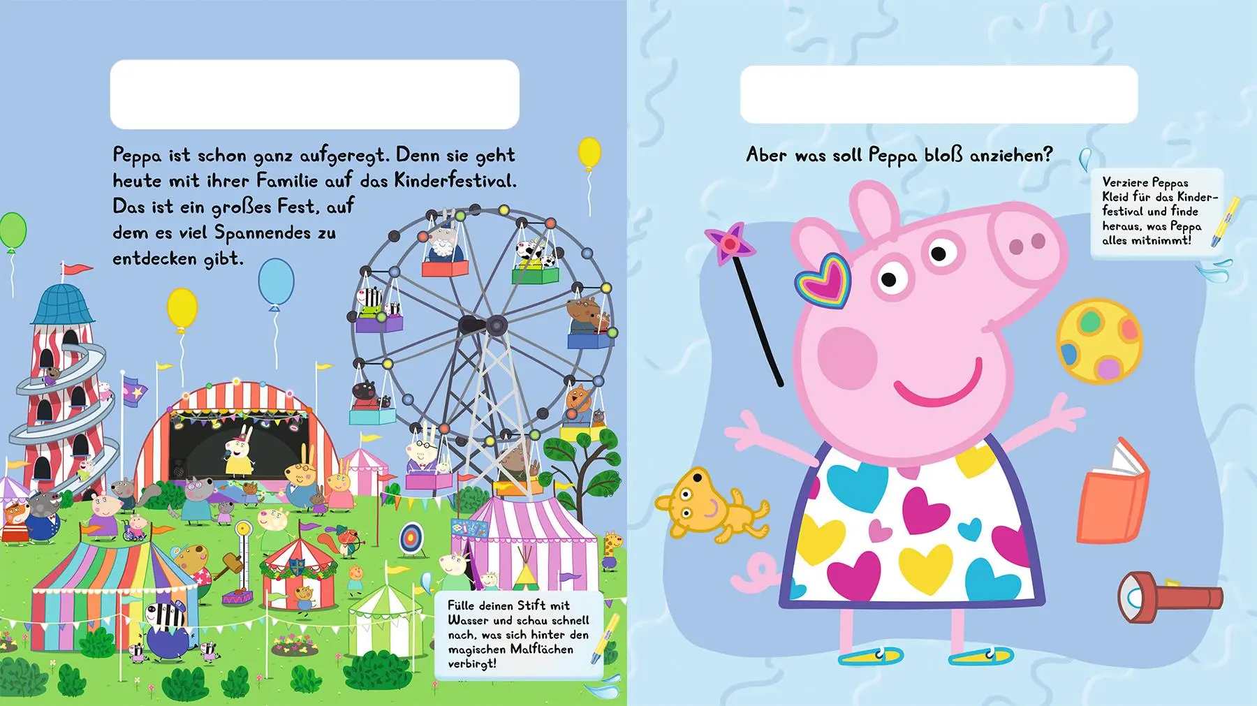 Bild: 9783833245220 | Peppa Pig: Peppa auf dem Matschfestival - Magischer Wassermalspaß