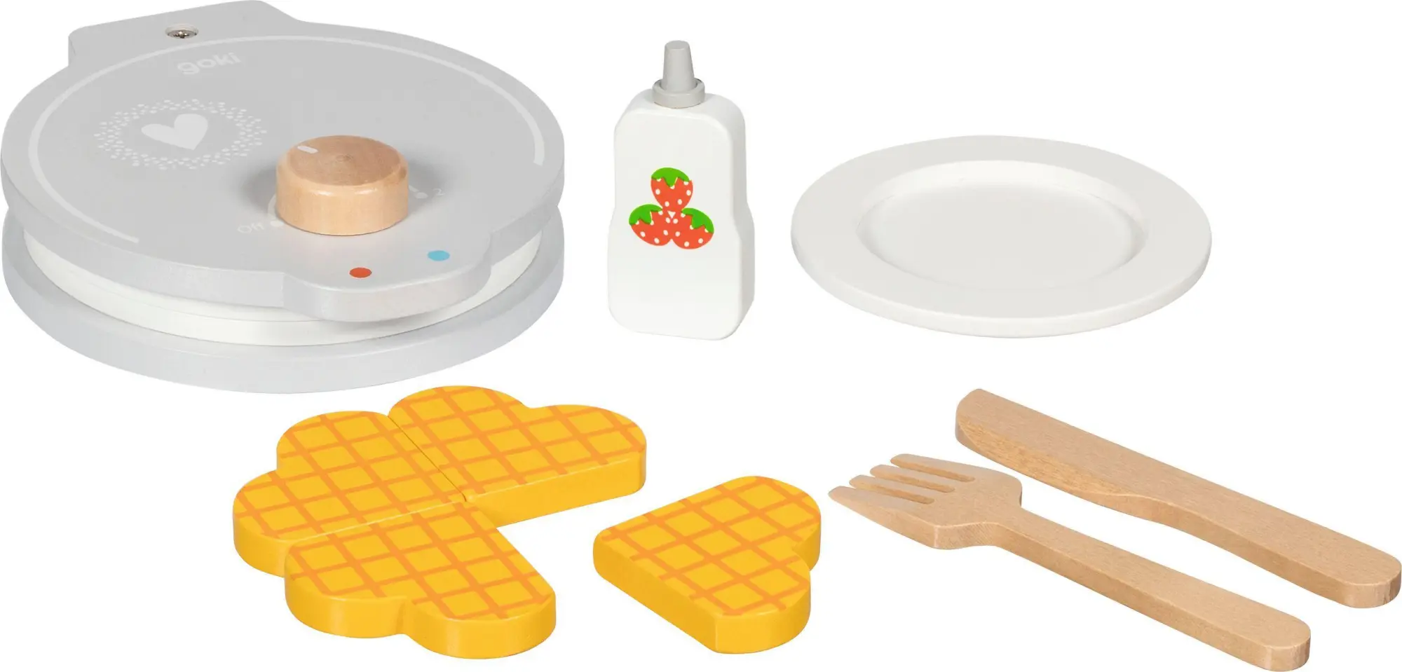 Cover: 4013594515320 | Waffeleisen mit Zubehör | Ø 15 cm, H: 4,2 cm, Holz, 9 Teile, per Stück
