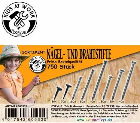 Cover: 4047542605320 | Corvus A600532 - Kids at work: Box Nägel/Sortiment | Kids at work