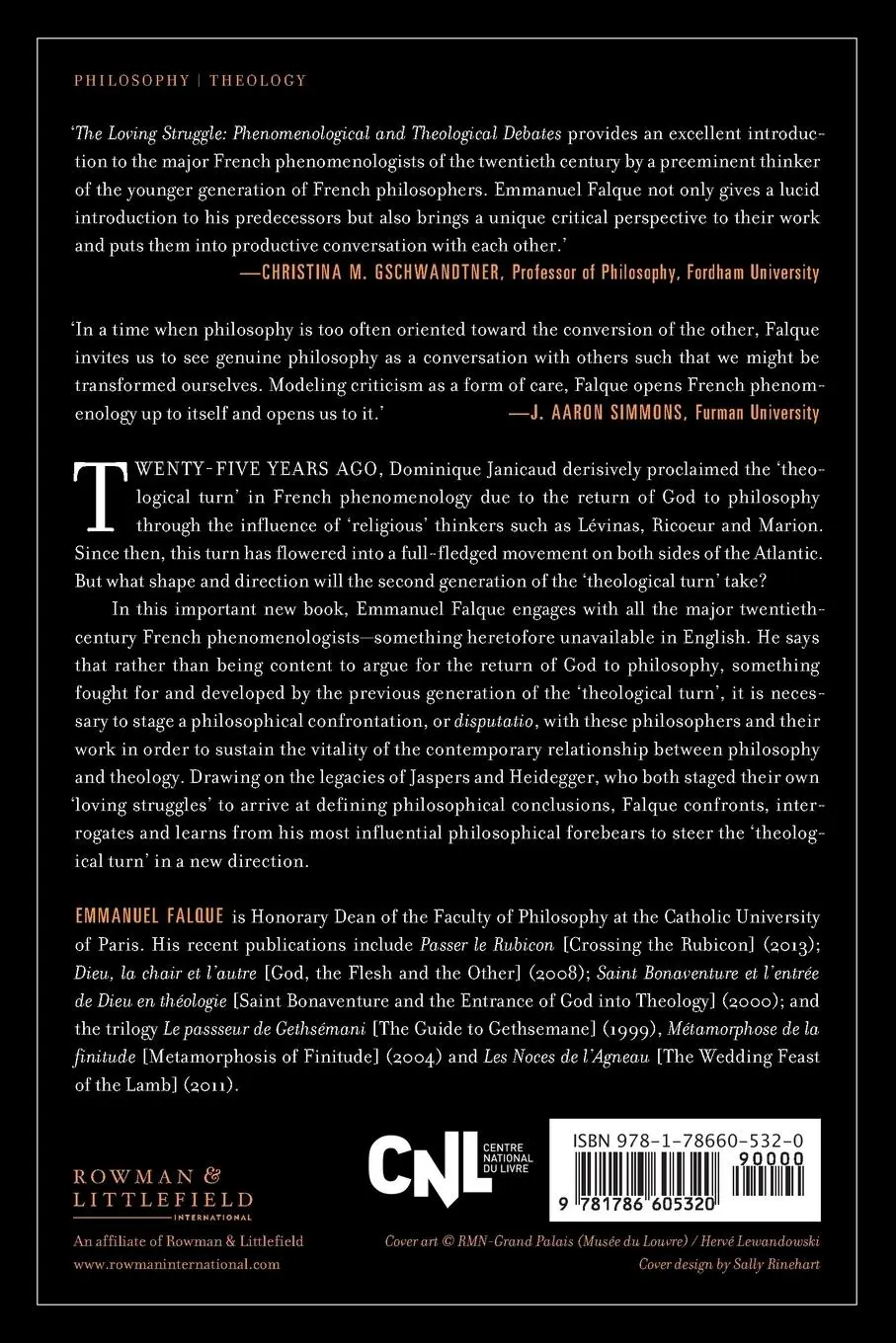 Rückseite: 9781786605320 | Loving Struggle | Phenomenological and Theological Debates | Falque