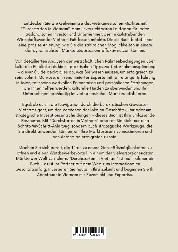 Rückseite: 9783384225320 | Durchstarten in Vietnam | John R. Monrose | Buch | 232 S. | Deutsch