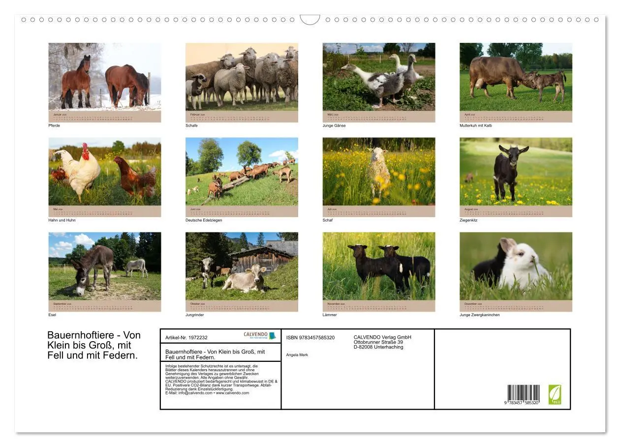 Bild: 9783457585320 | Bauernhoftiere - Von Klein bis Groß, mit Fell und mit Federn....