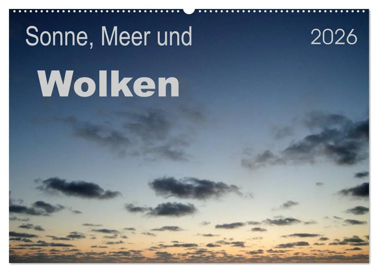 Cover: 9783516125320 | Sonne, Meer und Wolken (Wandkalender 2026 DIN A2 quer), CALVENDO...