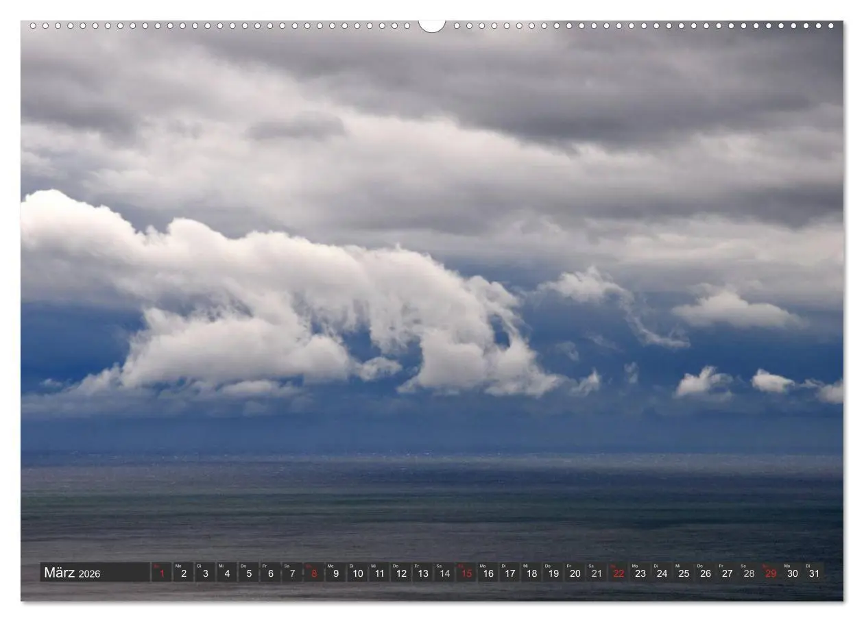 Bild: 9783516125320 | Sonne, Meer und Wolken (Wandkalender 2026 DIN A2 quer), CALVENDO...