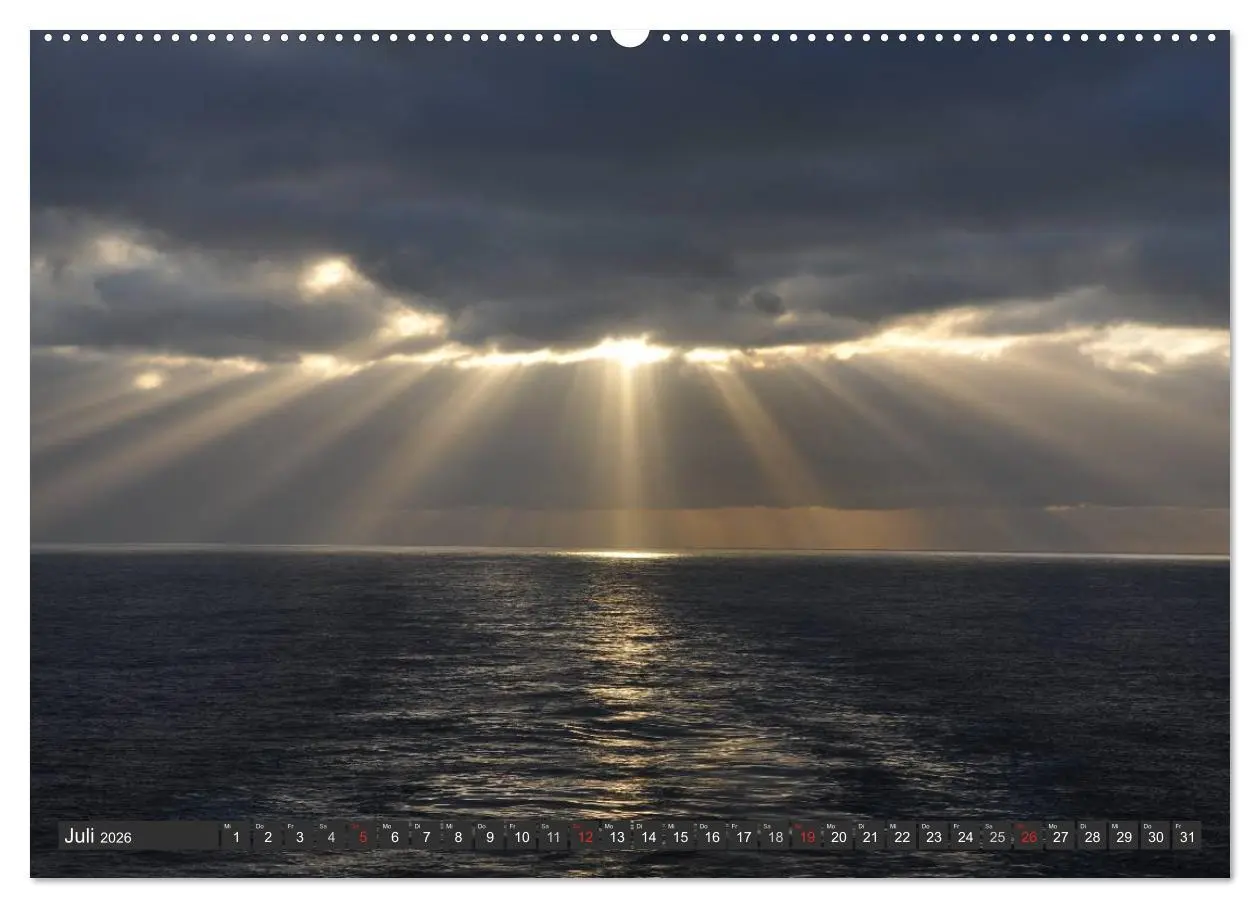Bild: 9783516125320 | Sonne, Meer und Wolken (Wandkalender 2026 DIN A2 quer), CALVENDO...