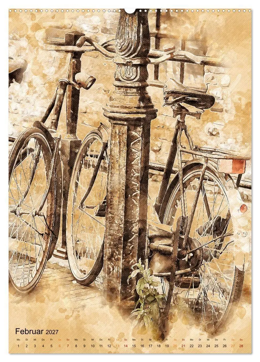 Bild: 9783569525320 | Fahrrad - Retro-Kalender (hochwertiger Premium Wandkalender 2027...