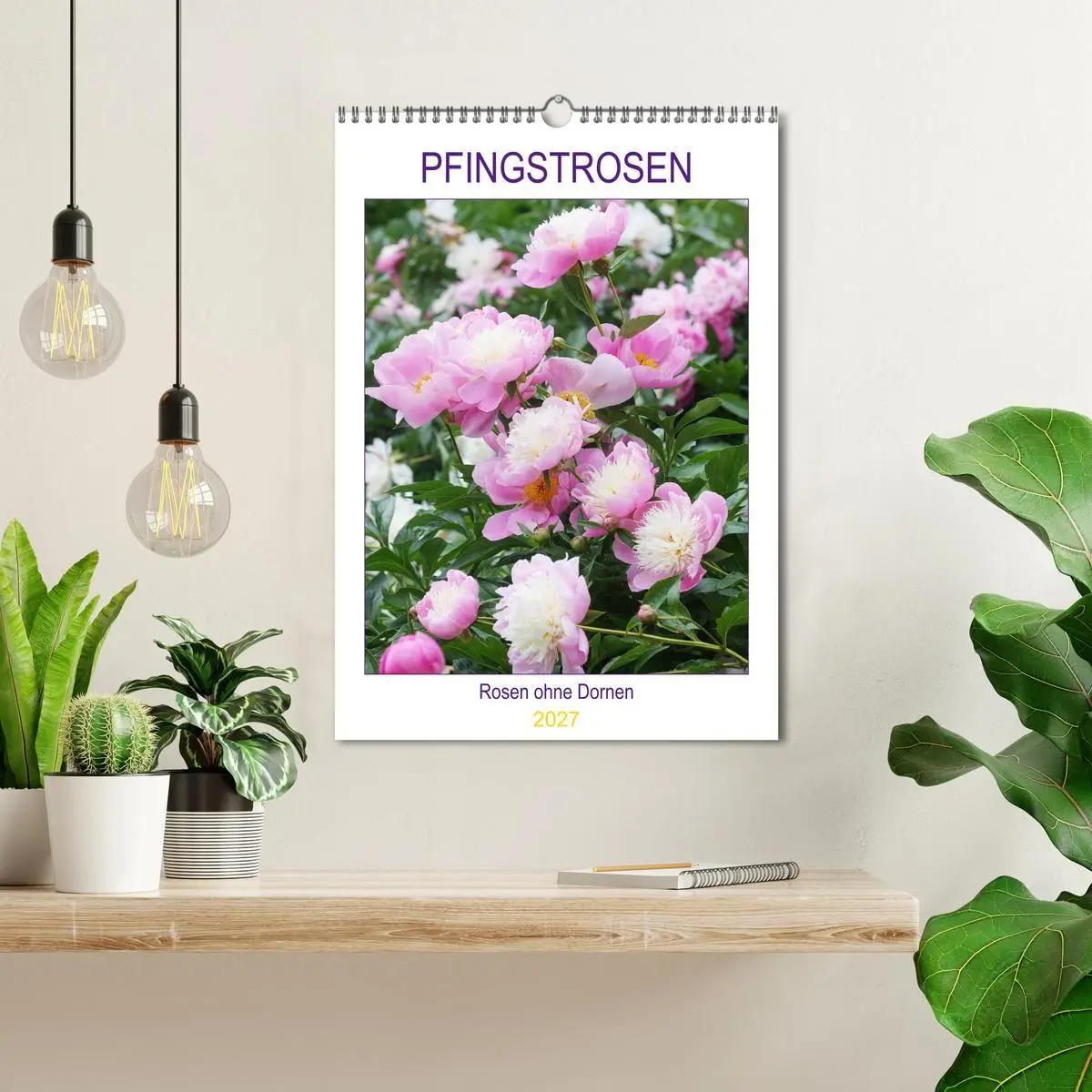 Bild: 9783569695320 | Pfingstrosen Rosen ohne Dornen (Wandkalender 2027 DIN A3 hoch),...