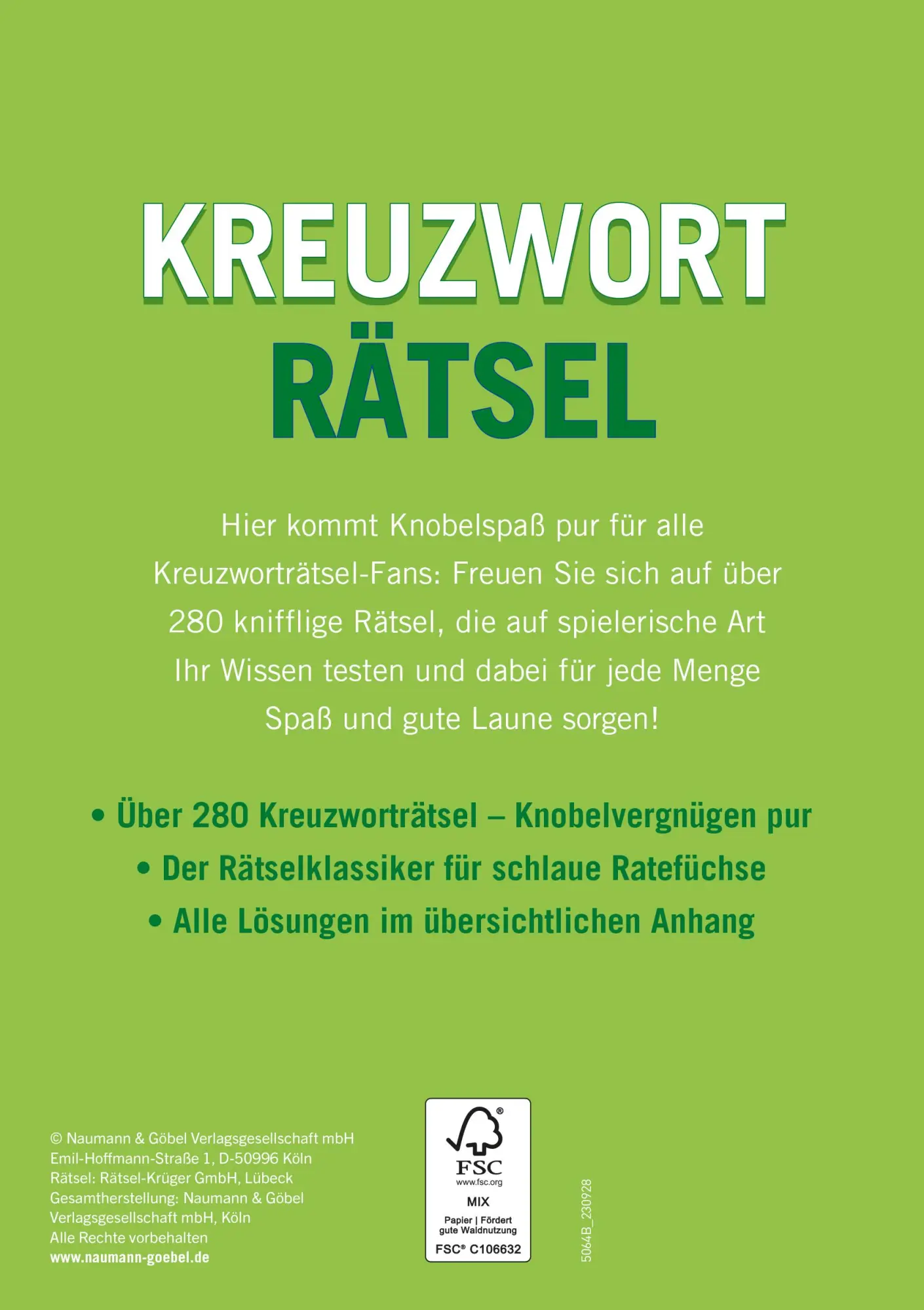 Rückseite: 9783625195320 | Kreuzworträtsel - Band 2 | Taschenbuch | 320 S. | Deutsch | 2024