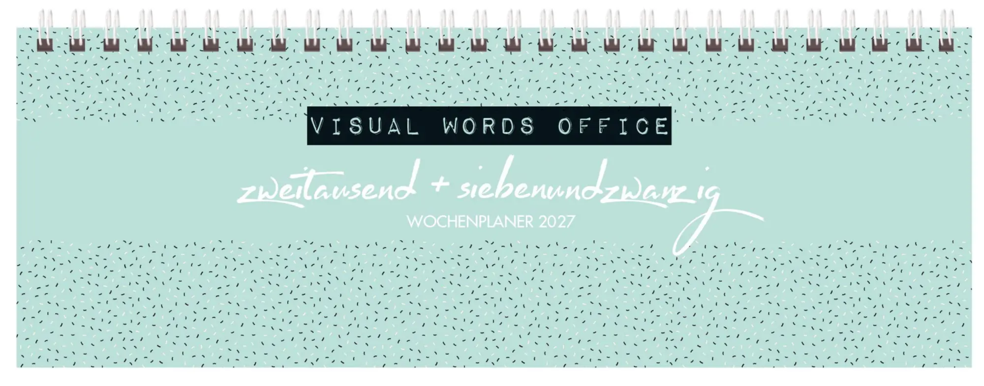 Cover: 9783819305320 | Tischquerkalender Visual Words Office 2027 | Korsch Verlag | Kalender