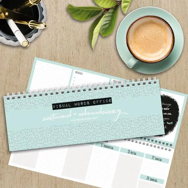 Bild: 9783819305320 | Tischquerkalender Visual Words Office 2027 | Korsch Verlag | Kalender