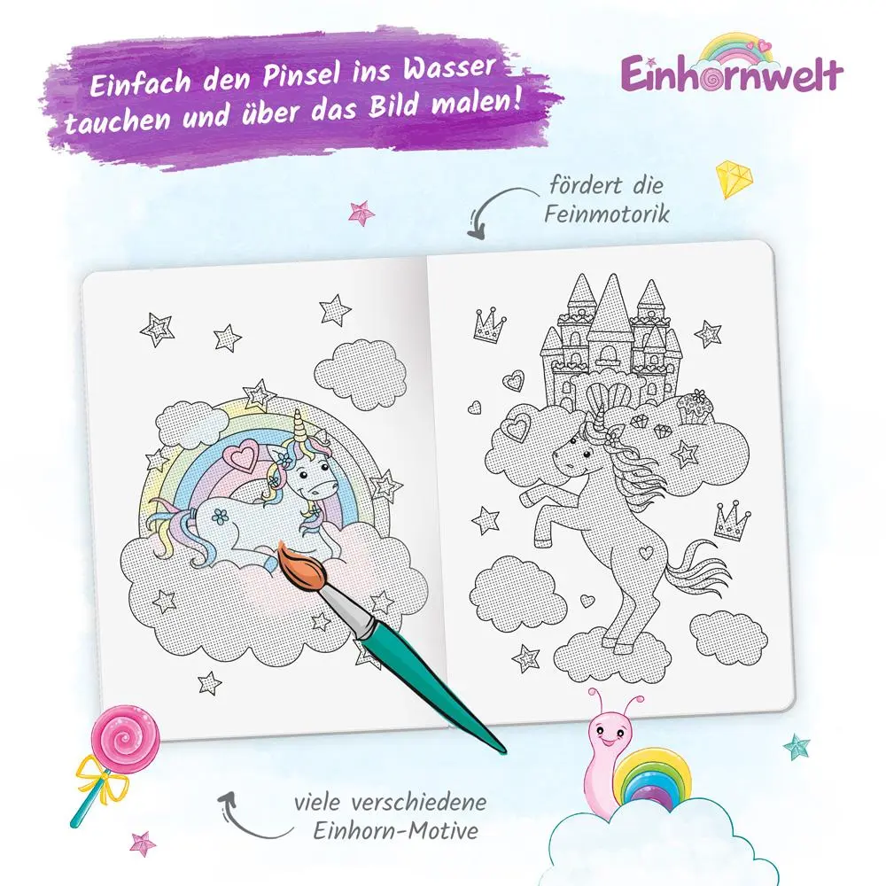 Bild: 9783965525320 | Trötsch Zaubermalbuch Einhornwelt | Malbuch Ausmalbuch | KG | 16 S.