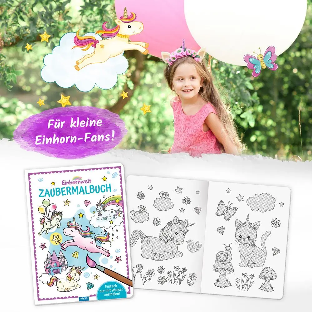 Bild: 9783965525320 | Trötsch Zaubermalbuch Einhornwelt | Malbuch Ausmalbuch | KG | 16 S.