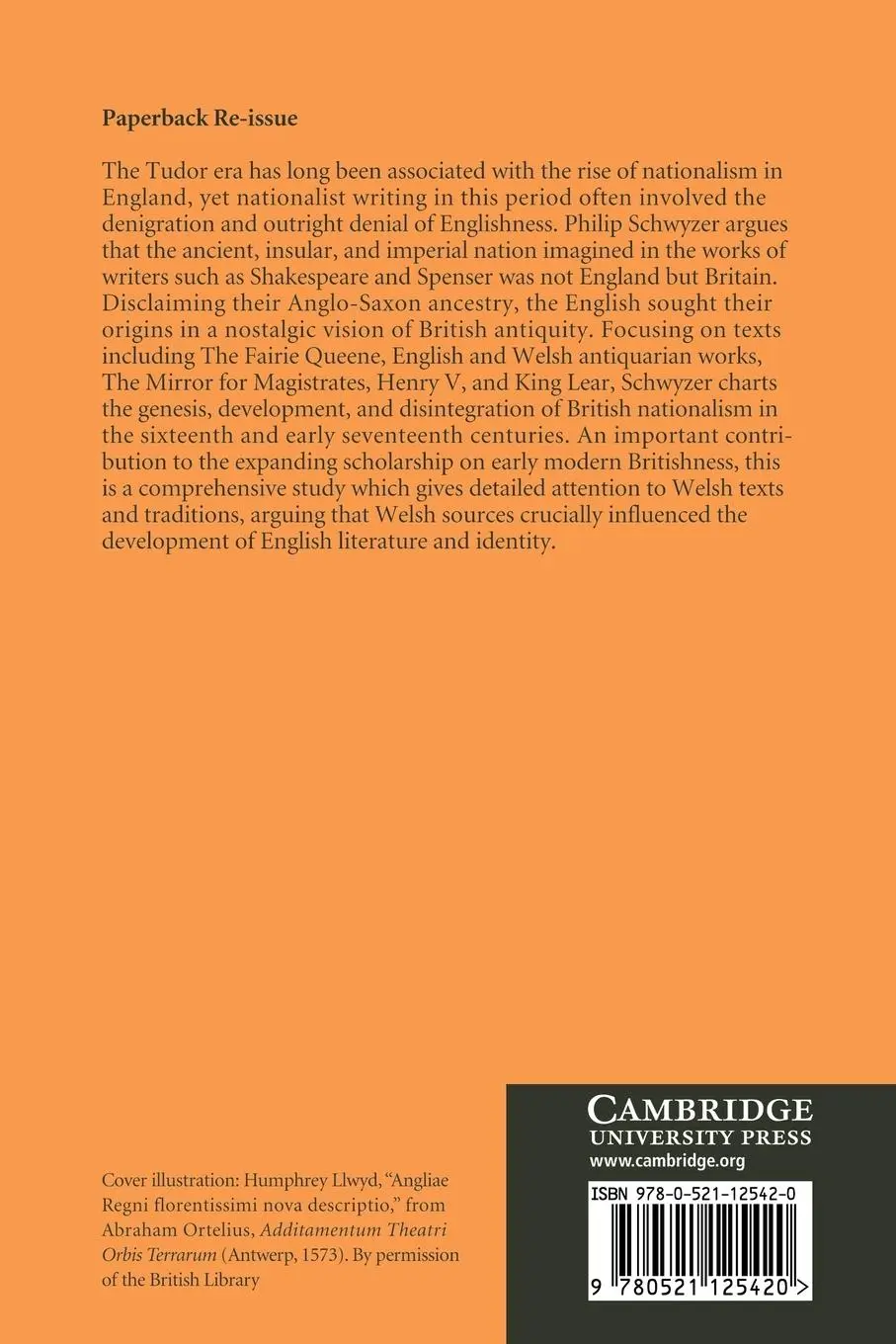 Rückseite: 9780521125420 | Literature, Nationalism, and Memory in Early Modern England and Wales