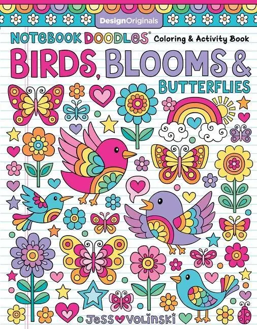 Cover: 9781497205420 | Notebook Doodles Birds, Blooms &amp; Butterflies | Jess Volinski | Buch