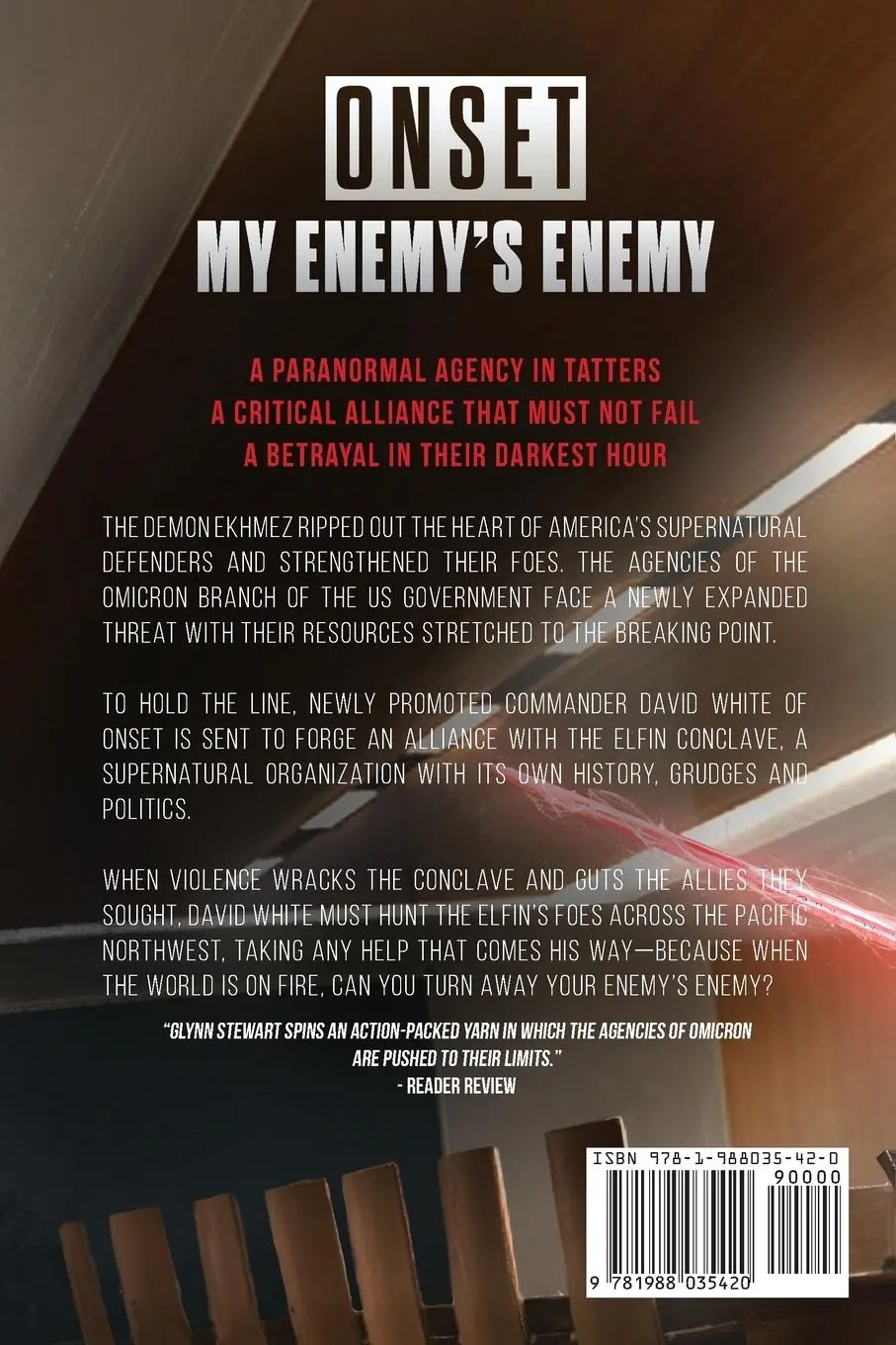 Rückseite: 9781988035420 | My Enemy's Enemy | ONSET | Glynn Stewart | Taschenbuch | Englisch