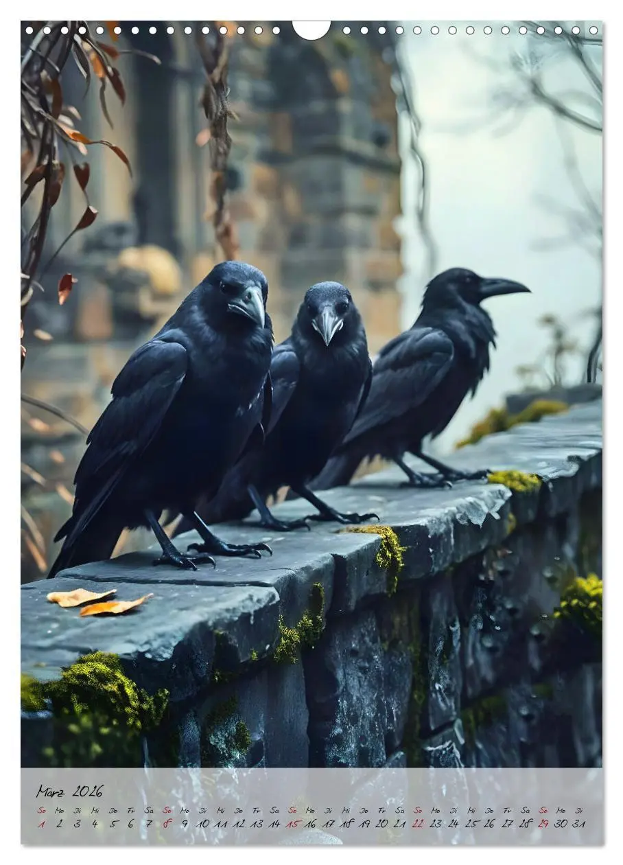 Bild: 9783457265420 | Rabenmond - Ein mystischer Jahresbegleiter (Wandkalender 2026 DIN...