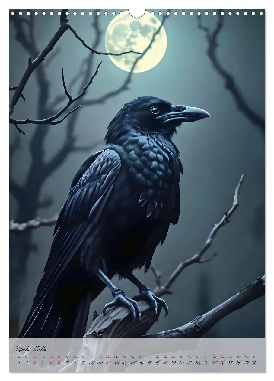 Bild: 9783457265420 | Rabenmond - Ein mystischer Jahresbegleiter (Wandkalender 2026 DIN...