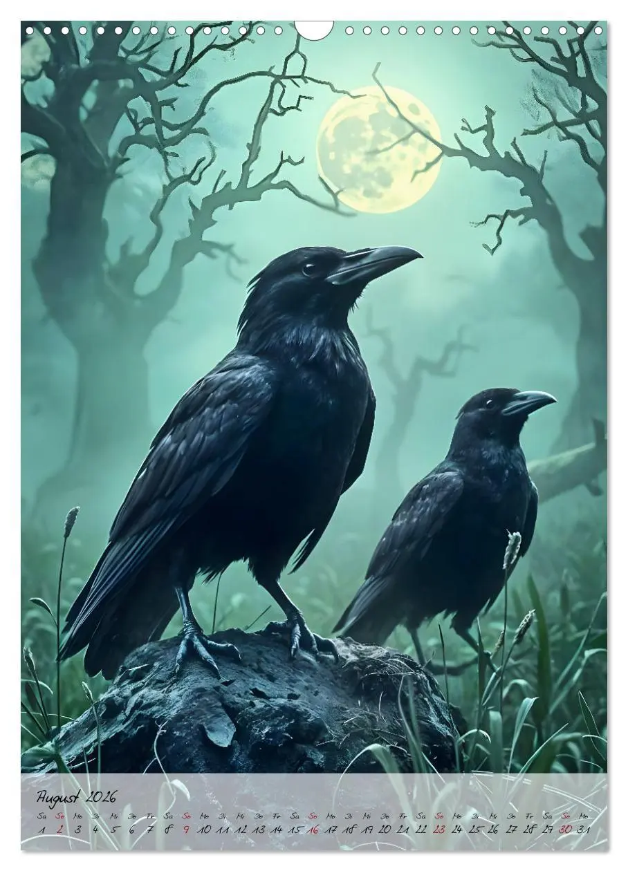 Bild: 9783457265420 | Rabenmond - Ein mystischer Jahresbegleiter (Wandkalender 2026 DIN...
