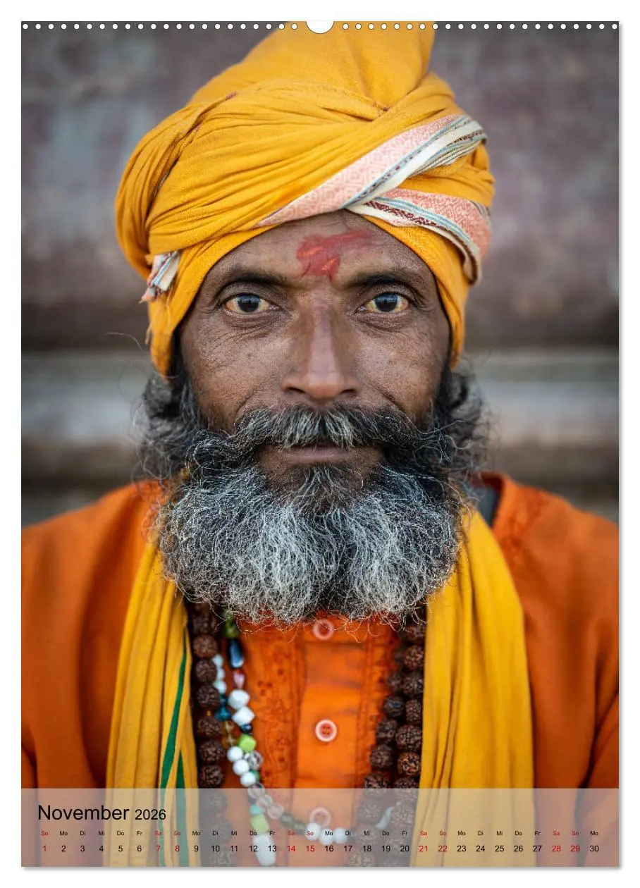 Bild: 9783516355420 | Menschen in Indien (hochwertiger Premium Wandkalender 2026 DIN A2...