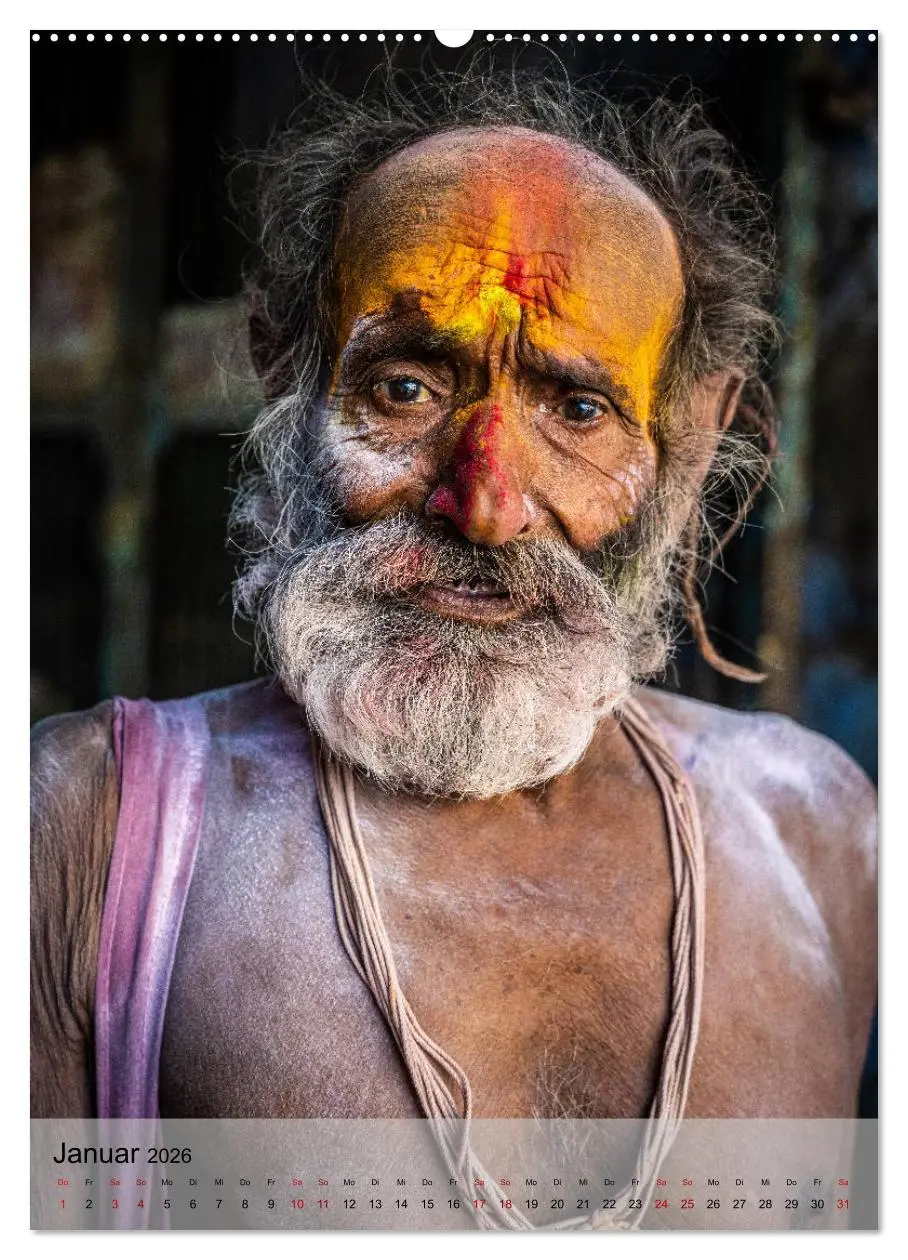 Bild: 9783516355420 | Menschen in Indien (hochwertiger Premium Wandkalender 2026 DIN A2...