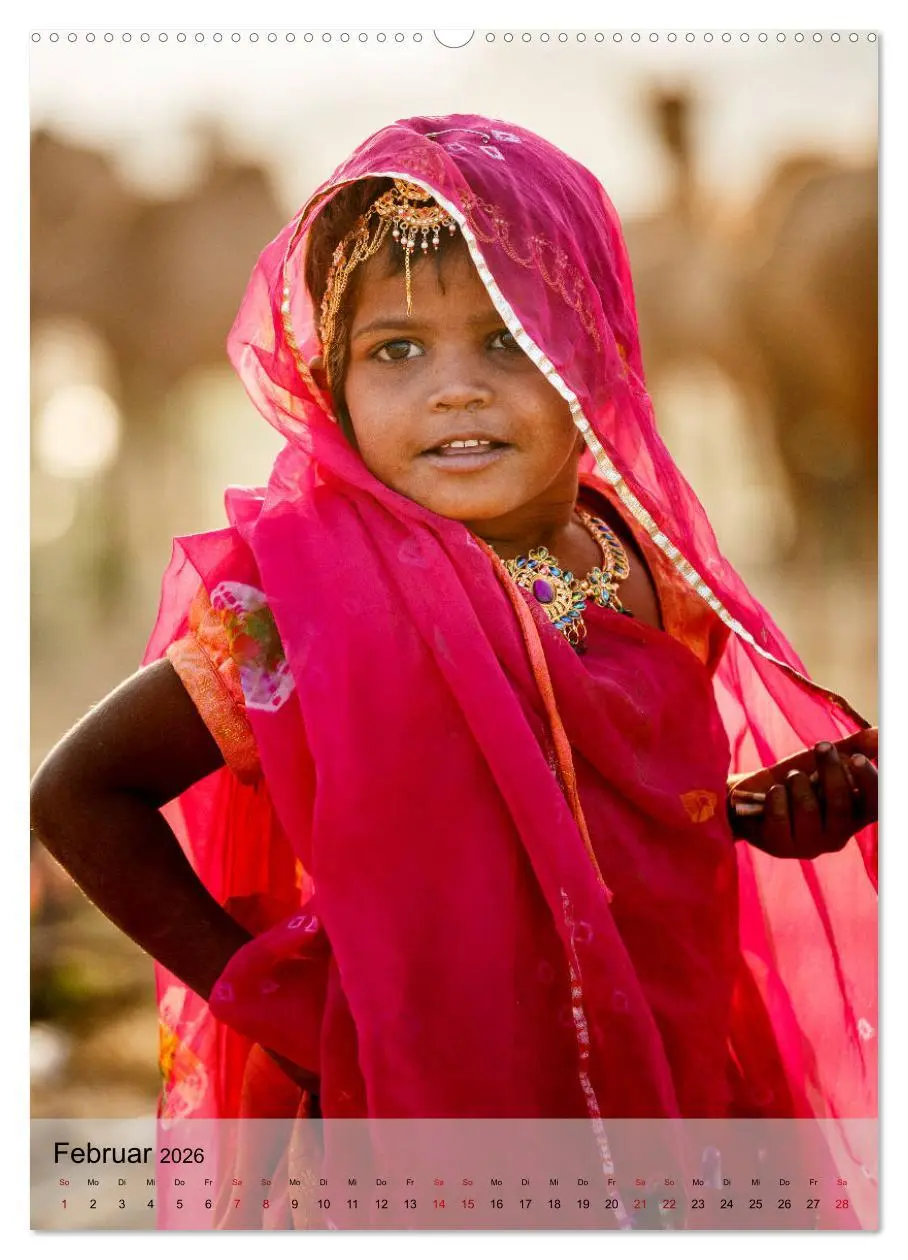 Bild: 9783516355420 | Menschen in Indien (hochwertiger Premium Wandkalender 2026 DIN A2...