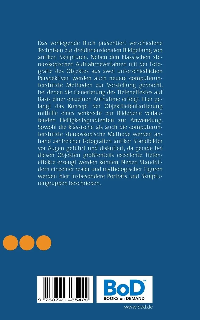 Rückseite: 9783749485420 | Die Stereofotografie antiker Skulpturen | Robert Sturm | Taschenbuch